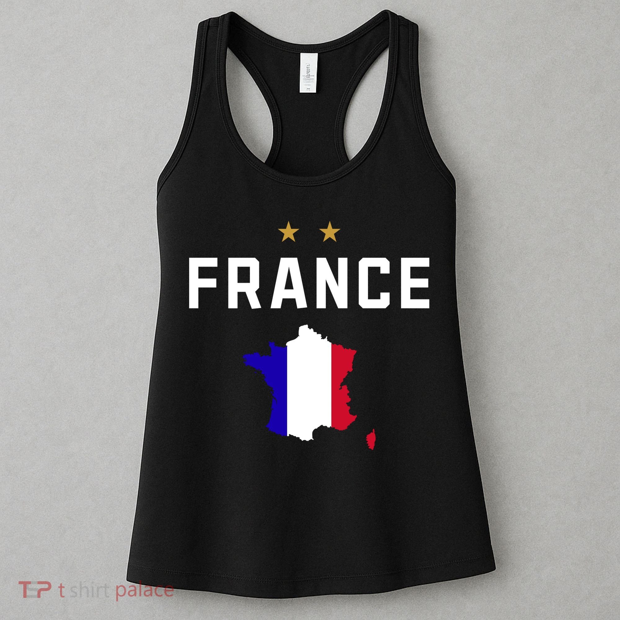 France Flag Soccer Jersey Women's Tank Top