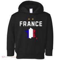 France Flag Soccer Jersey Toddler Hoodie thumb 0