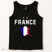 France Flag Soccer Jersey Tank Top thumb 2