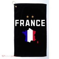 France Flag Soccer Jersey Golf Towel thumb 0