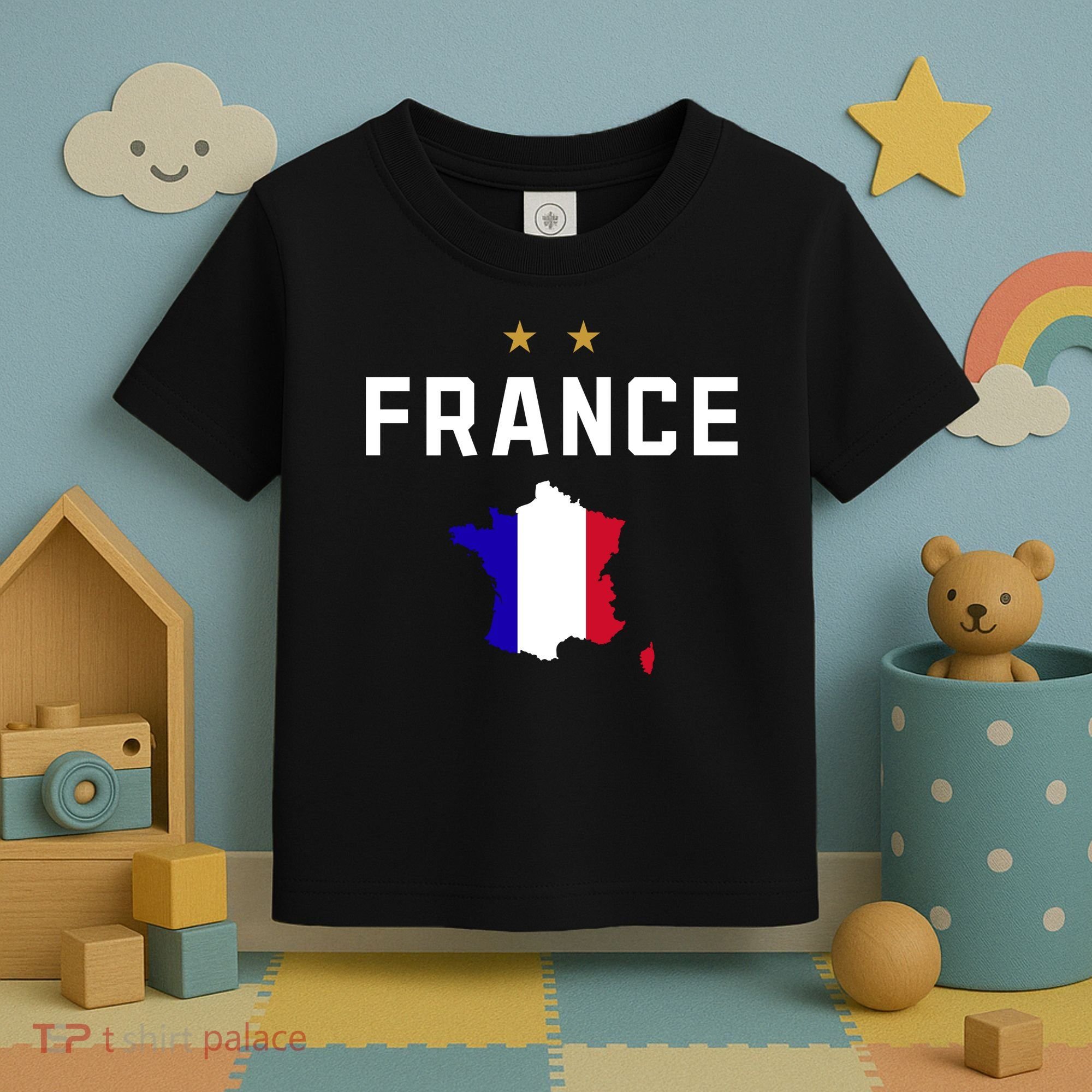 France Flag Soccer Jersey Toddler T-Shirt