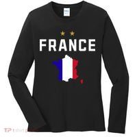 France Flag Soccer Jersey Women's Long Sleeve Shirt thumb 0