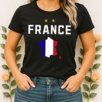 France Flag Soccer Jersey Women's T-Shirt thumb 2