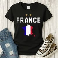 France Flag Soccer Jersey Women's T-Shirt thumb 3