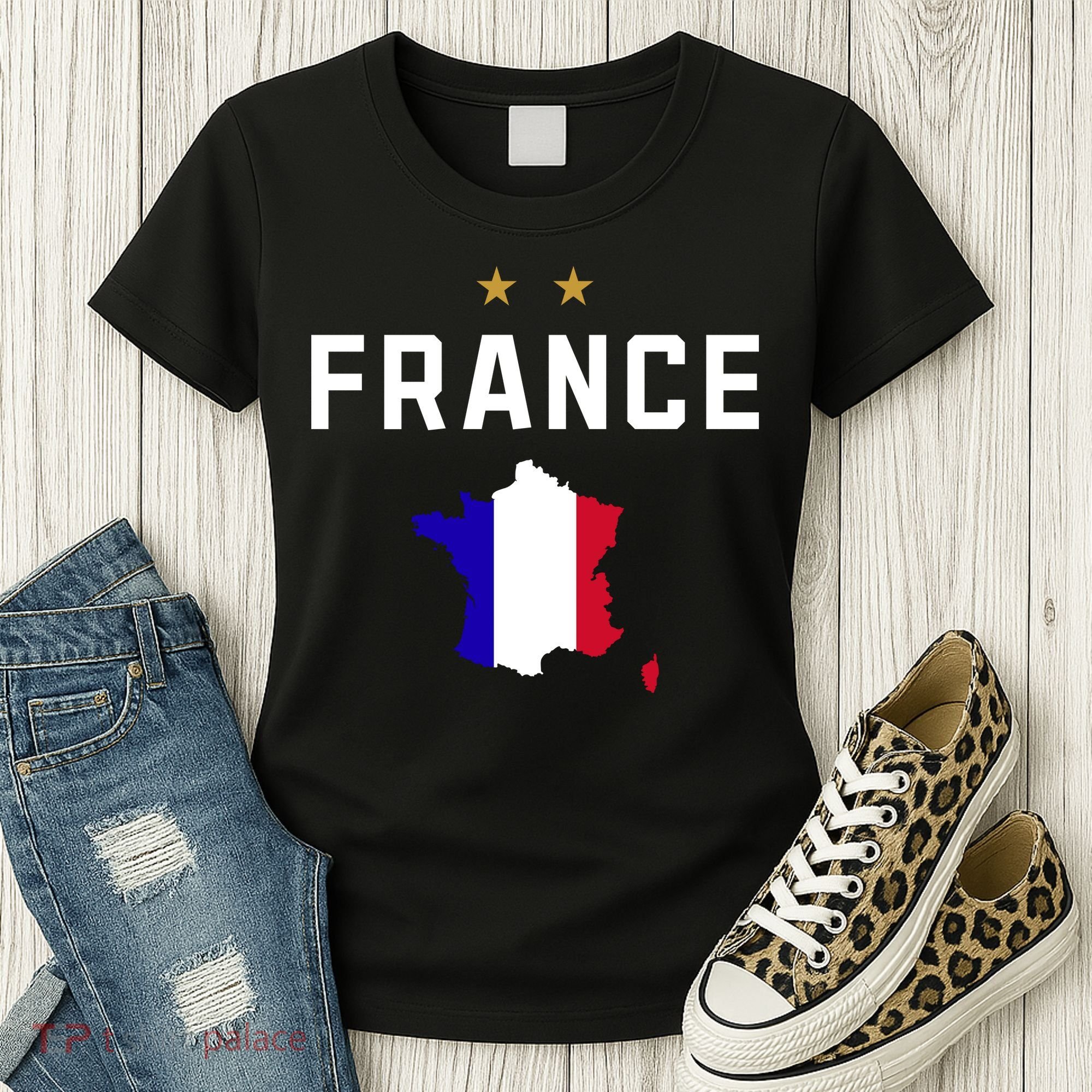 France Flag Soccer Jersey Women's T-Shirt