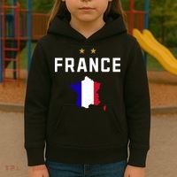 France Flag Soccer Jersey Kids Hoodie thumb 3