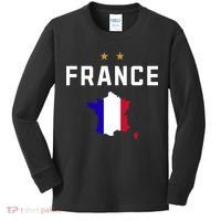 France Flag Soccer Jersey Kids Long Sleeve Shirt thumb 0