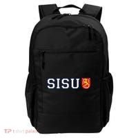 Finland Finnish Sisu Flag Crest Backpack thumb 0