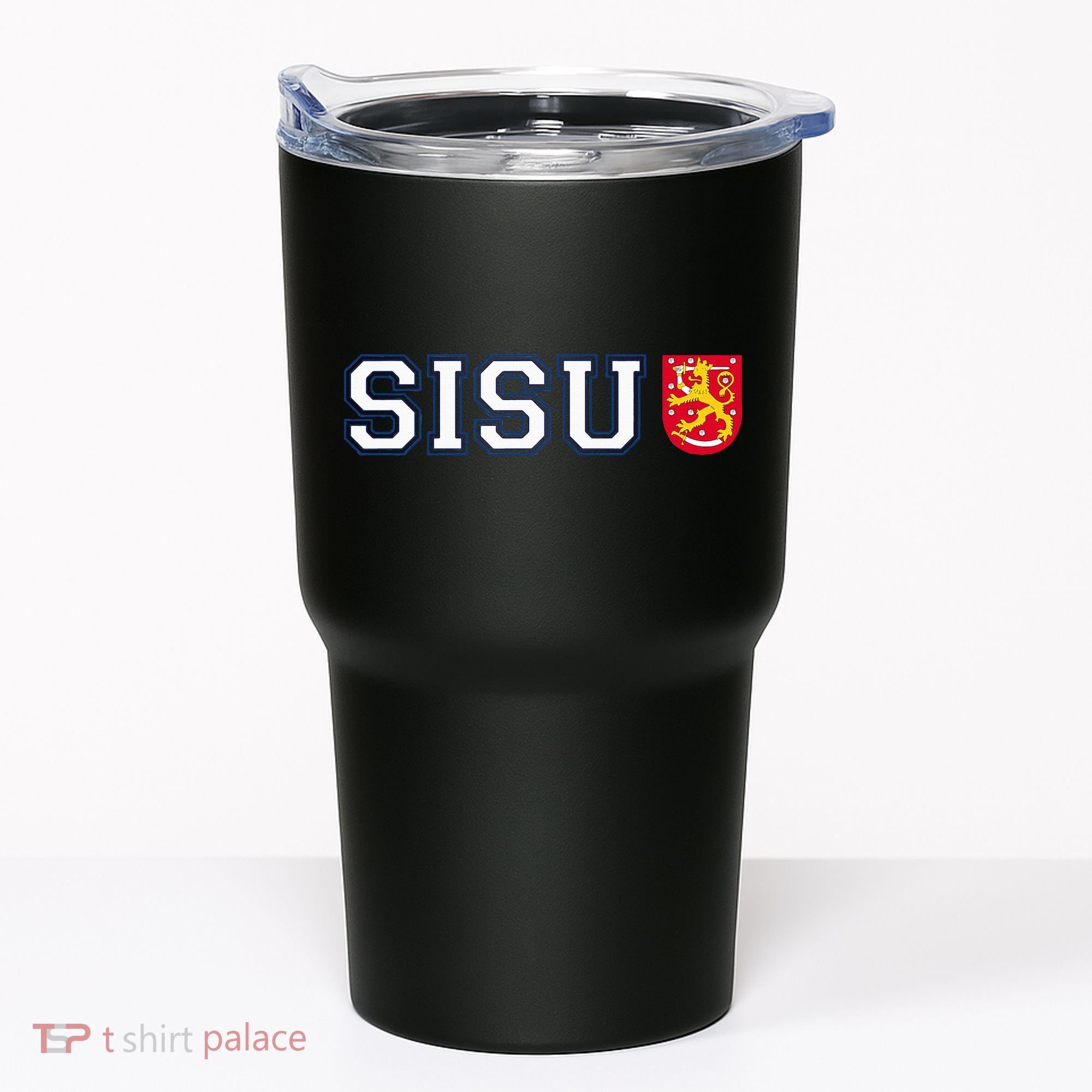 Finland Finnish Sisu Flag Crest Tumbler