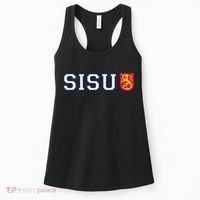 Finland Finnish Sisu Flag Crest Women's Tank Top thumb 0