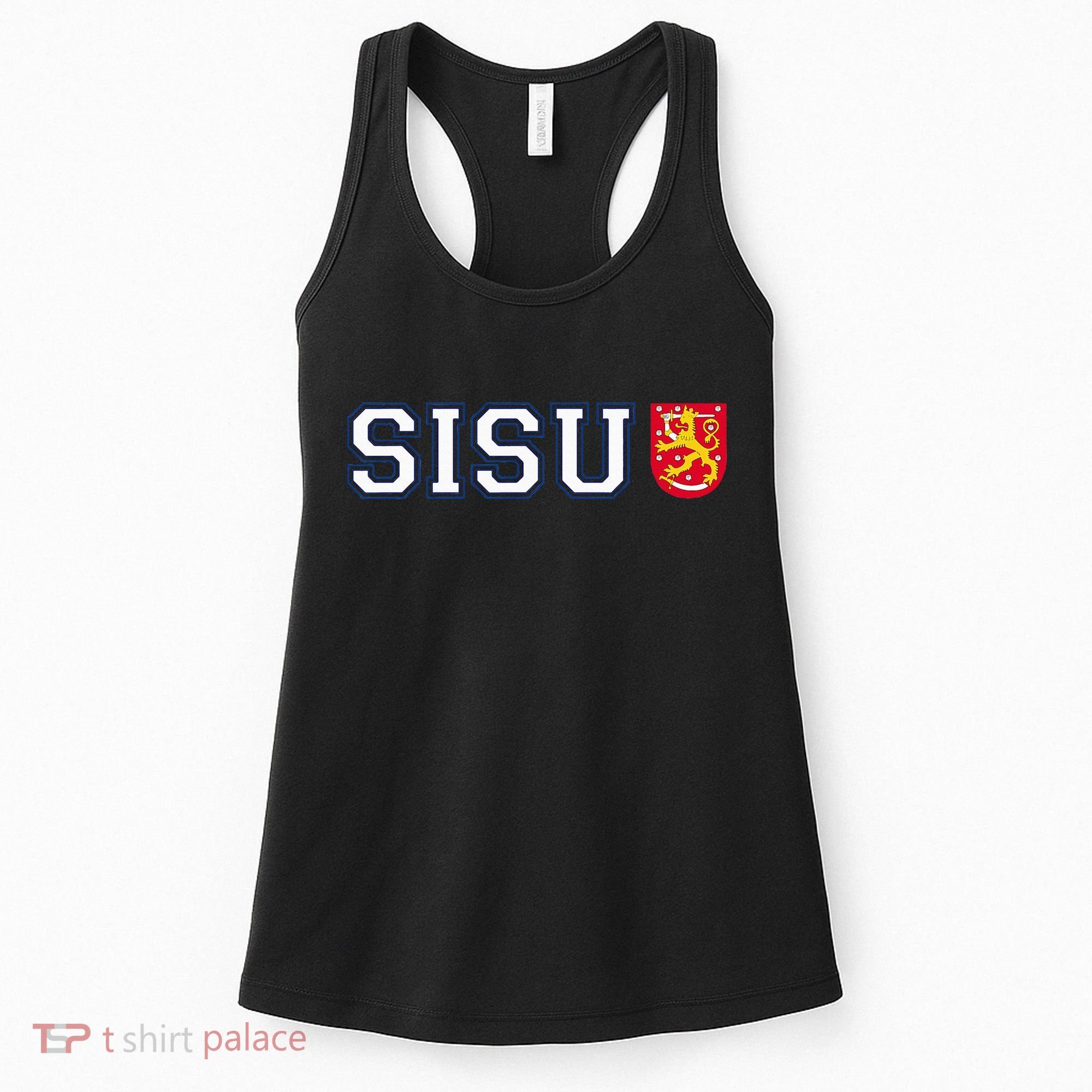 Finland Finnish Sisu Flag Crest Women's Tank Top