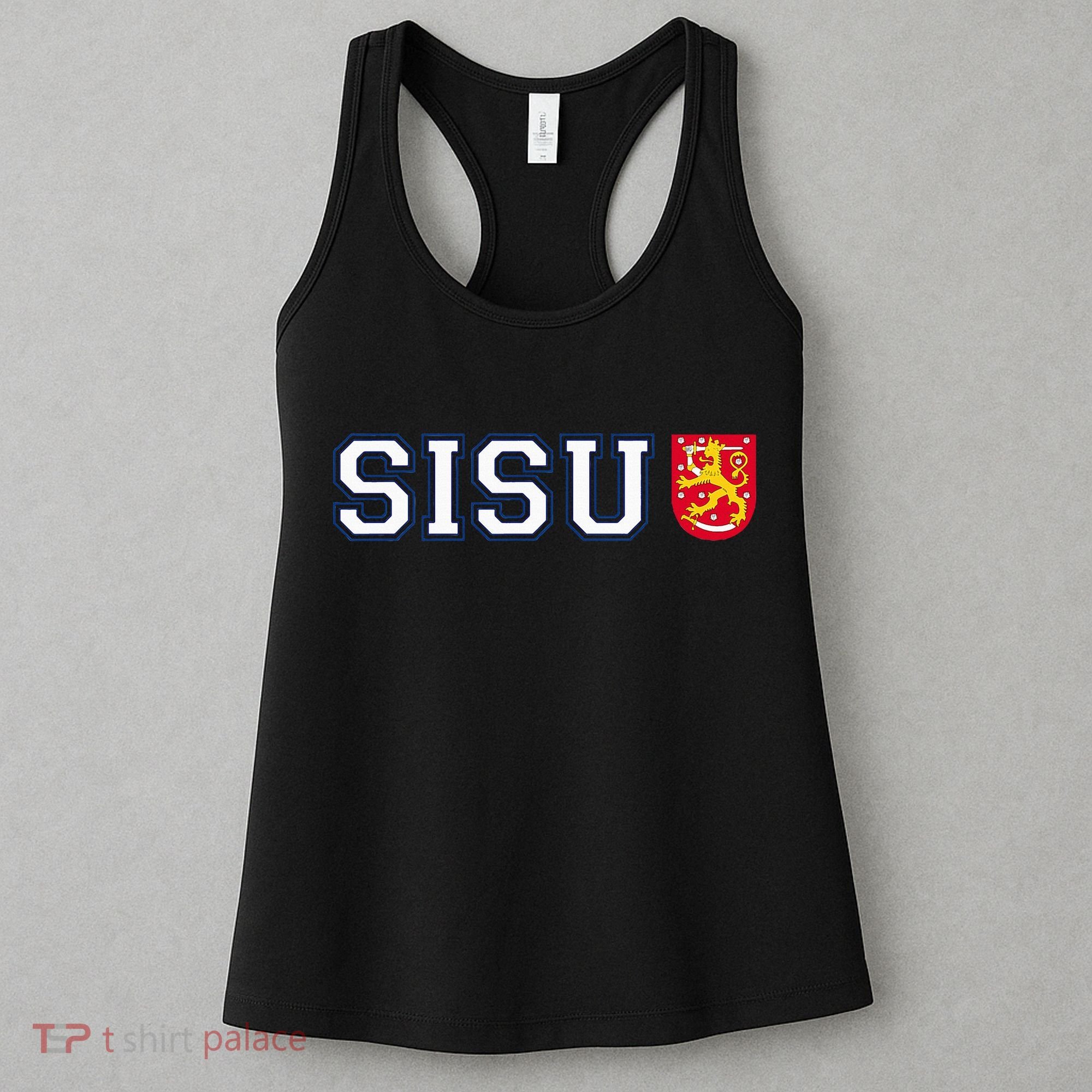 Finland Finnish Sisu Flag Crest Women's Tank Top