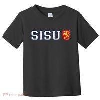 Finland Finnish Sisu Flag Crest Toddler T-Shirt thumb 0