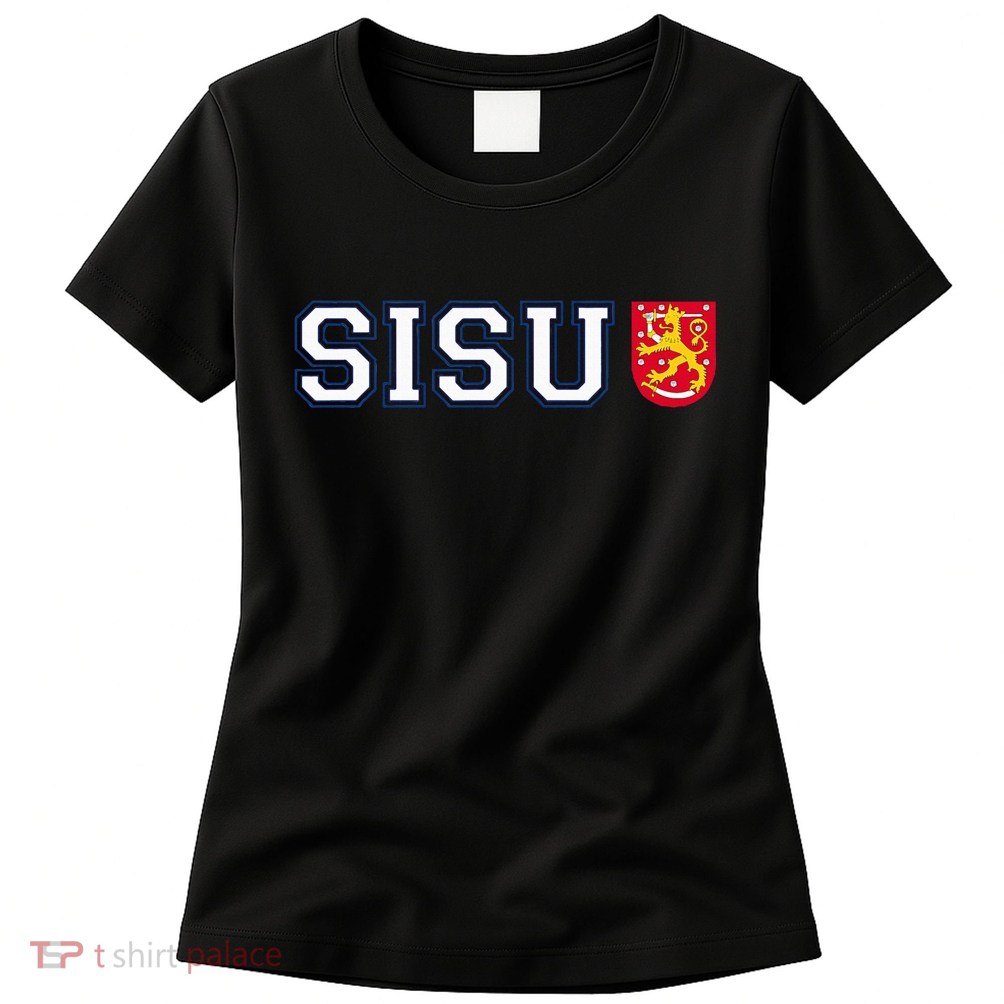 Finland Finnish Sisu Flag Crest Women's T-Shirt