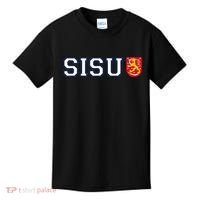 Finland Finnish Sisu Flag Crest Kids T-Shirt thumb 0