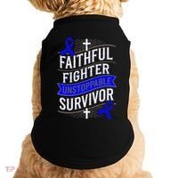 Faithful Fighter Survivor Juvenile Arthritis Awareness Doggie Tank thumb 0