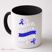 Faithful Fighter Survivor Juvenile Arthritis Awareness Coffee Mug thumb 0