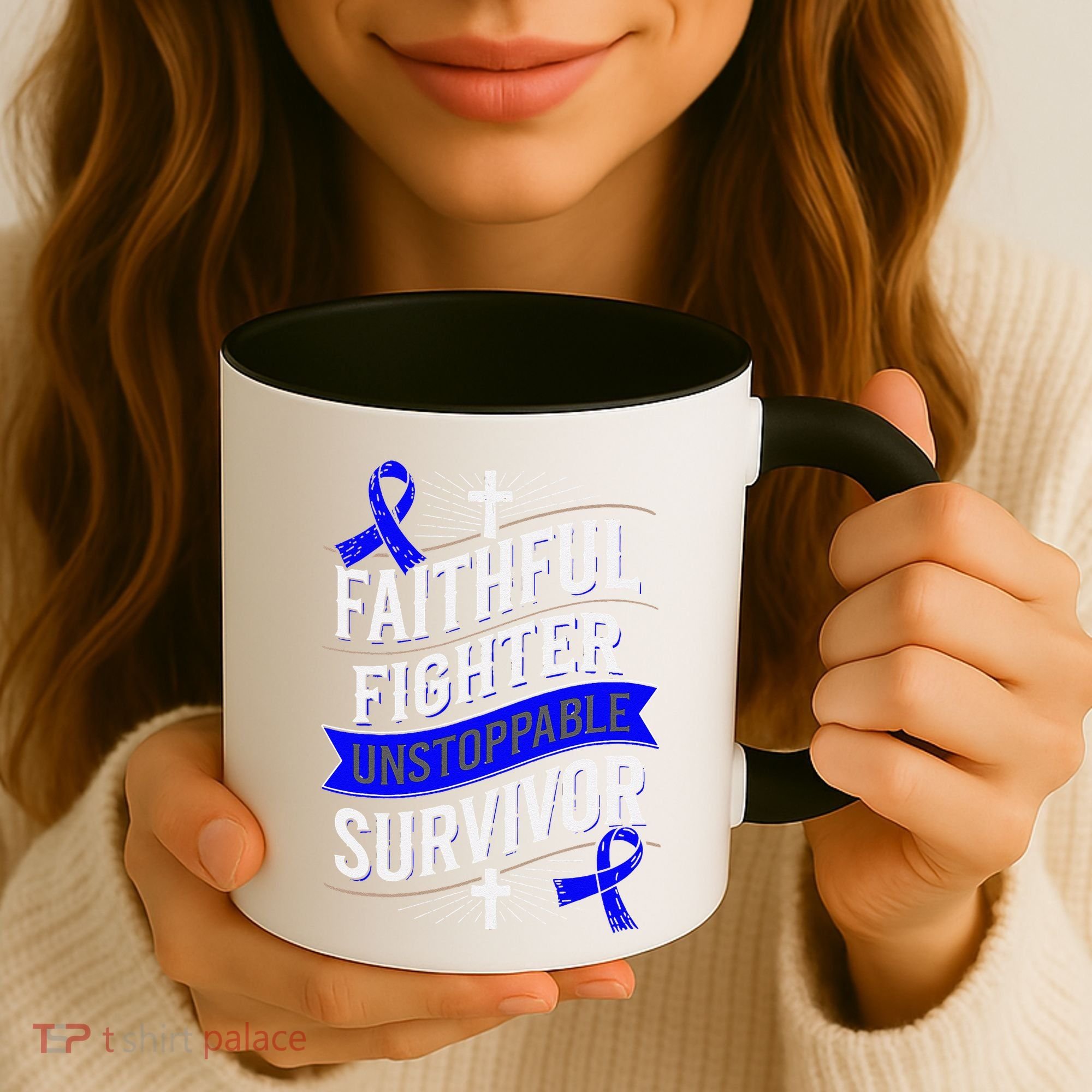 Faithful Fighter Survivor Juvenile Arthritis Awareness Coffee Mug
