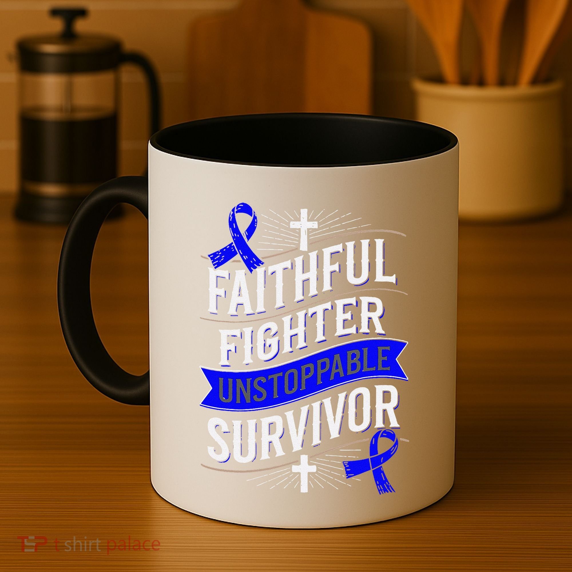 Faithful Fighter Survivor Juvenile Arthritis Awareness Coffee Mug