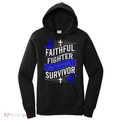 Faithful Fighter Survivor Juvenile Arthritis Awareness Women's Hoodie