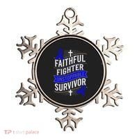Faithful Fighter Survivor Juvenile Arthritis Awareness Ornament thumb 0