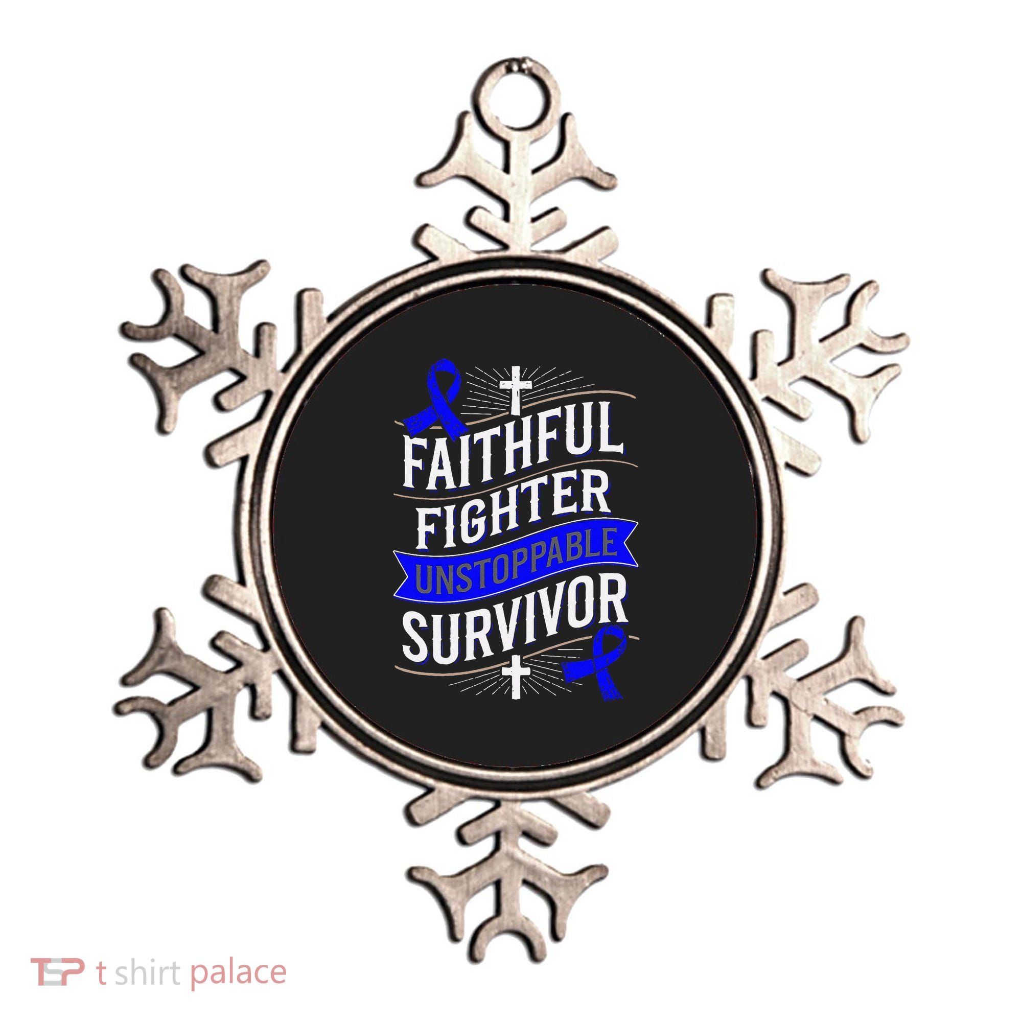 Faithful Fighter Survivor Juvenile Arthritis Awareness Ornament