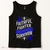 Faithful Fighter Survivor Juvenile Arthritis Awareness Tank Top thumb 2