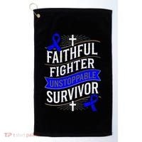 Faithful Fighter Survivor Juvenile Arthritis Awareness Golf Towel thumb 0