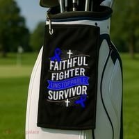 Faithful Fighter Survivor Juvenile Arthritis Awareness Golf Towel thumb 2
