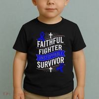 Faithful Fighter Survivor Juvenile Arthritis Awareness Toddler T-Shirt thumb 2