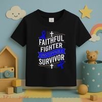 Faithful Fighter Survivor Juvenile Arthritis Awareness Toddler T-Shirt thumb 3
