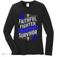 Faithful Fighter Survivor Juvenile Arthritis Awareness Women's Long Sleeve Shirt thumb 0