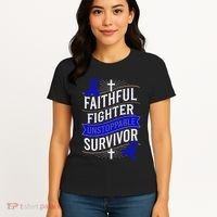 Faithful Fighter Survivor Juvenile Arthritis Awareness Women's T-Shirt thumb 4