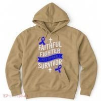 Faithful Fighter Survivor Juvenile Arthritis Awareness Hoodie thumb 0