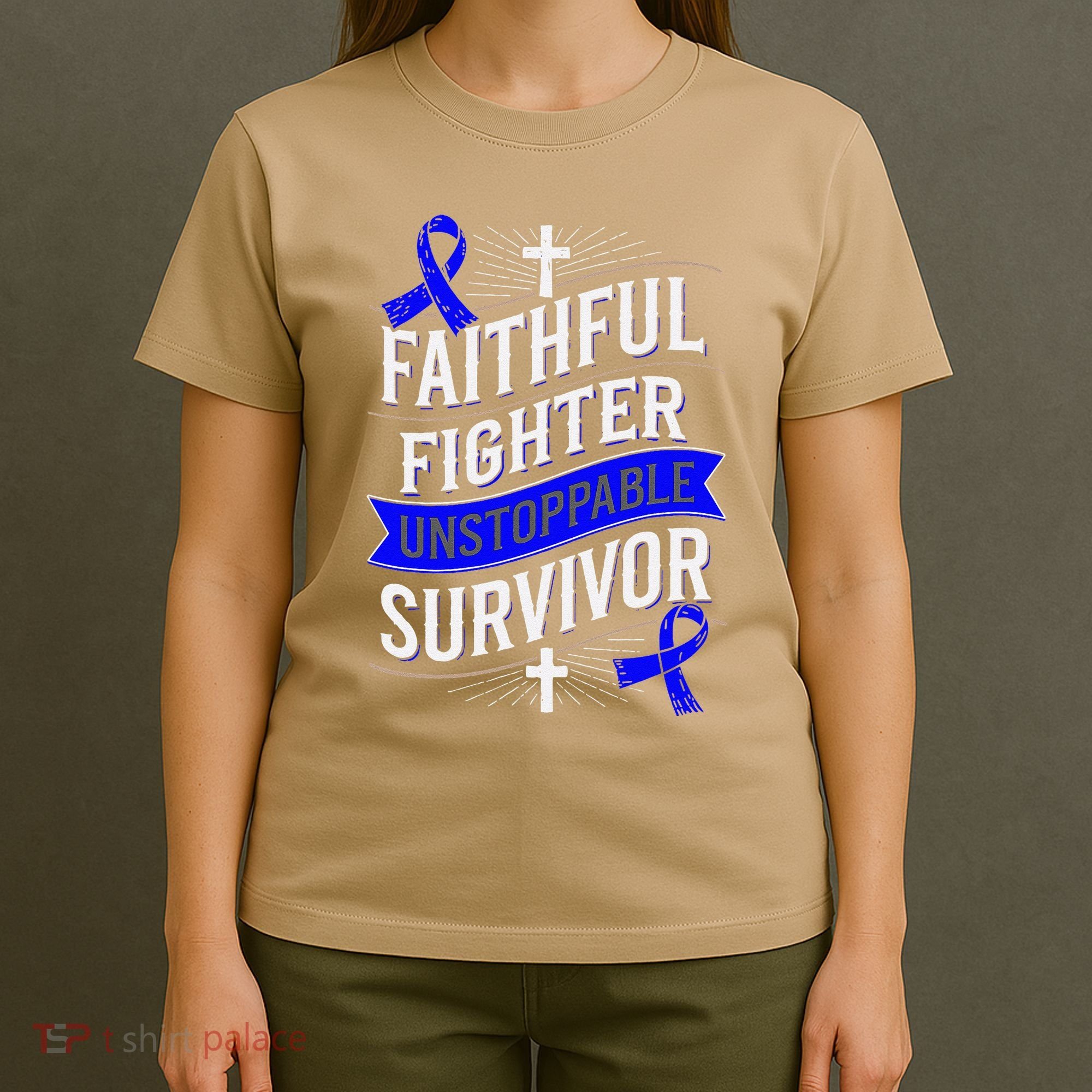 Faithful Fighter Survivor Juvenile Arthritis Awareness T-Shirt