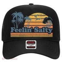 Funny Feelin Salty Beach Summer Vacation Hat thumb 0