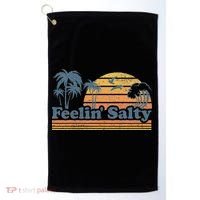 Funny Feelin Salty Beach Summer Vacation Golf Towel thumb 0