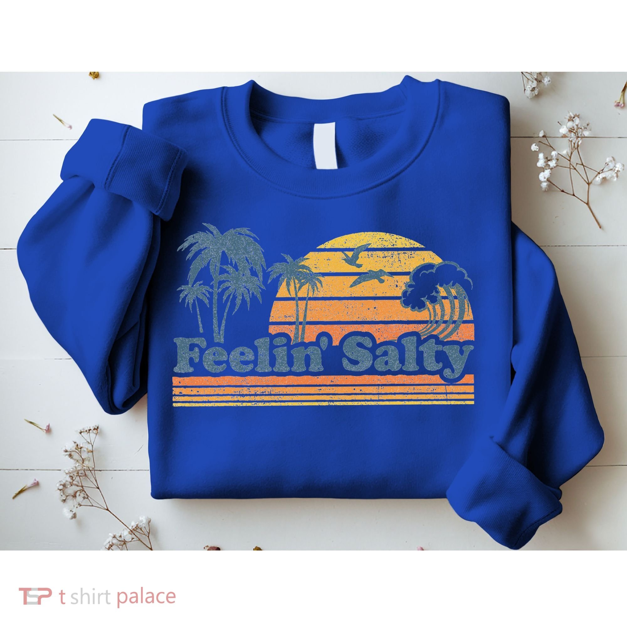 Funny Feelin Salty Beach Summer Vacation Sweatshirt
