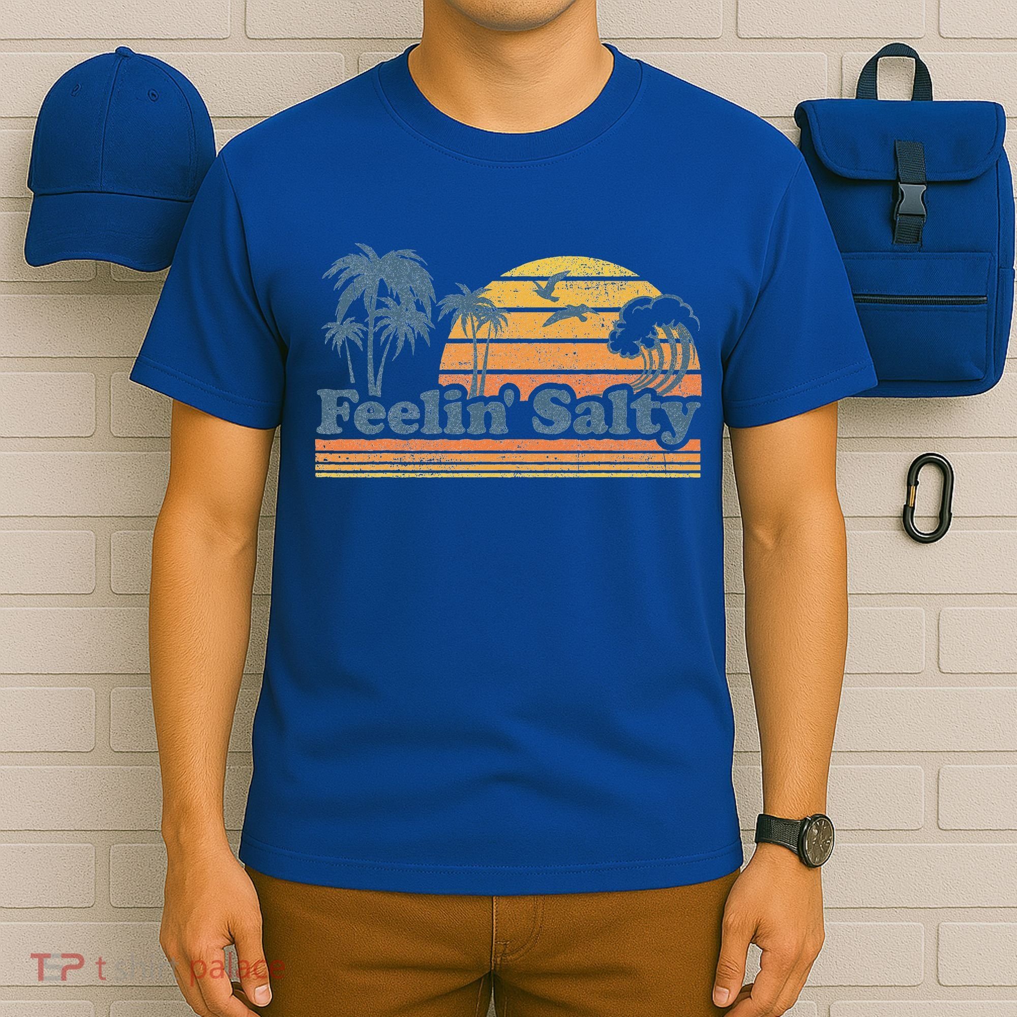 Funny Feelin Salty Beach Summer Vacation T-Shirt