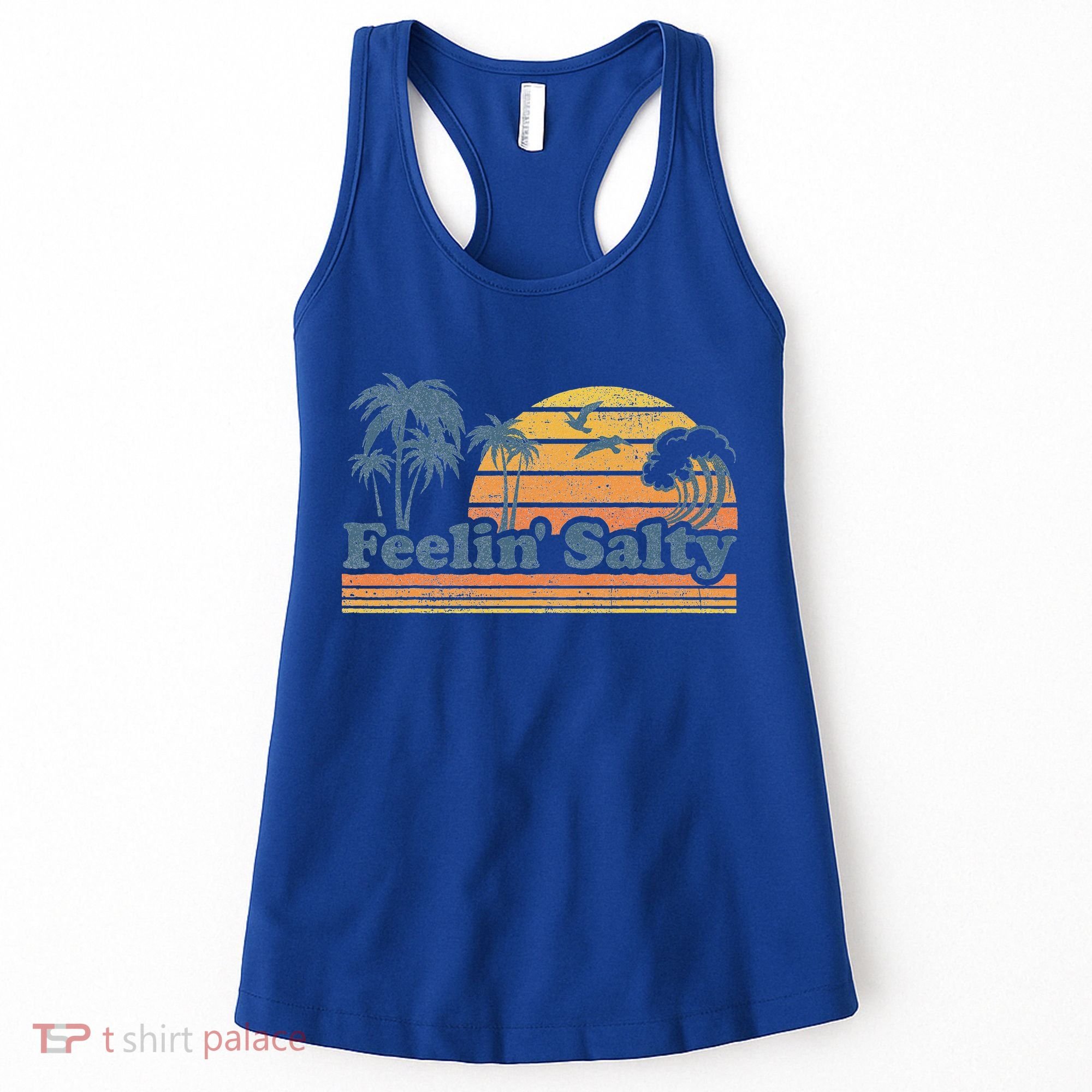 Funny Feelin Salty Beach Summer Vacation Women's Tank Top