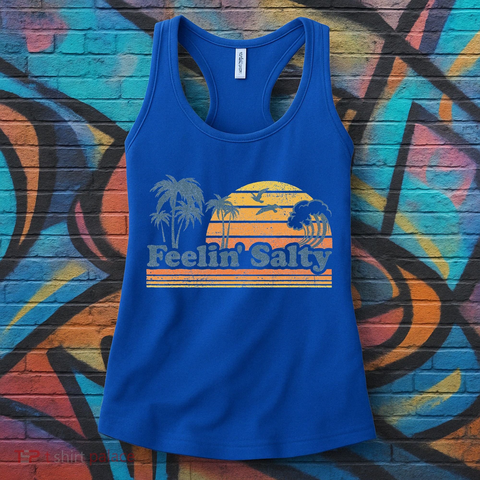 Funny Feelin Salty Beach Summer Vacation Women's Tank Top
