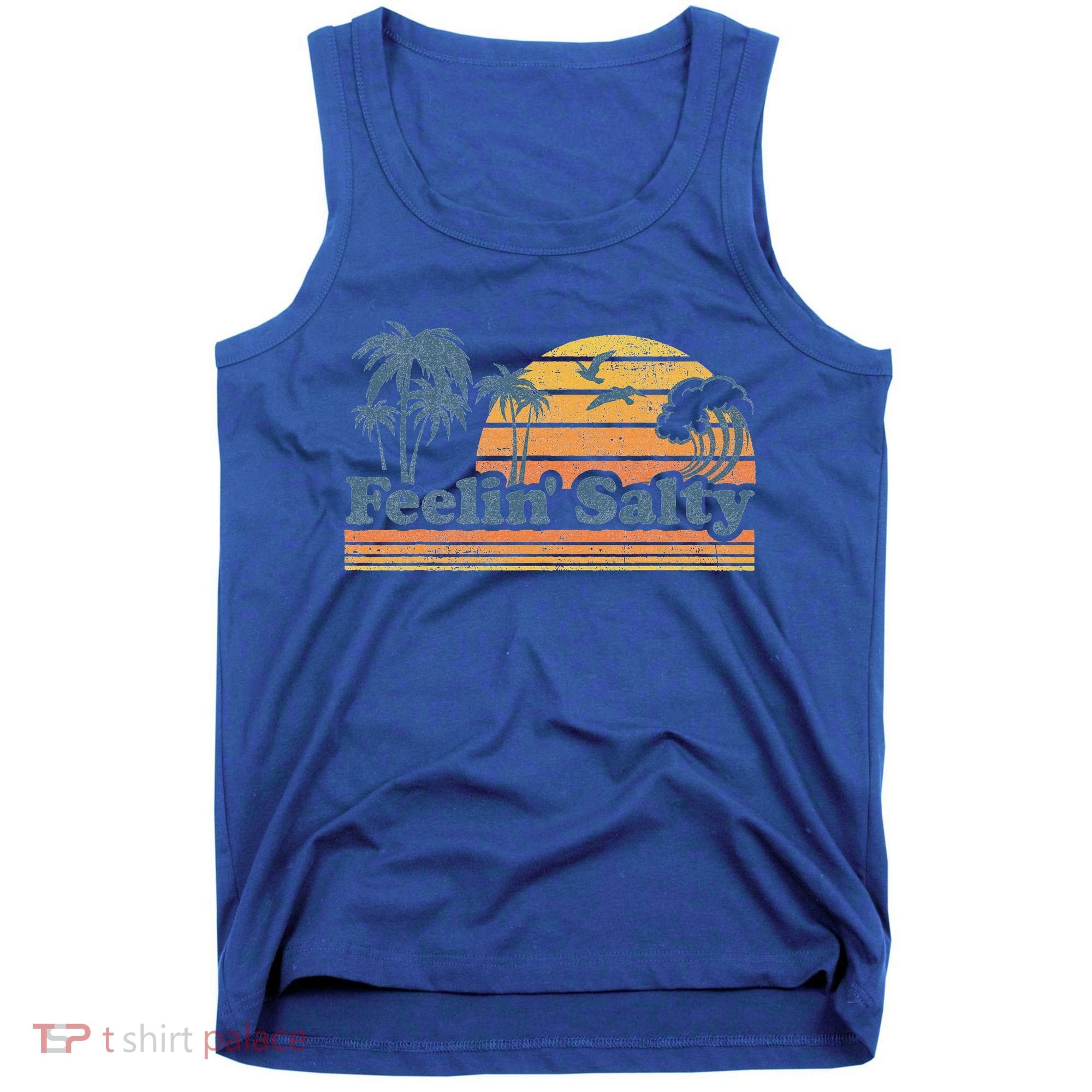 Funny Feelin Salty Beach Summer Vacation Tank Top