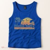 Funny Feelin Salty Beach Summer Vacation Tank Top thumb 2