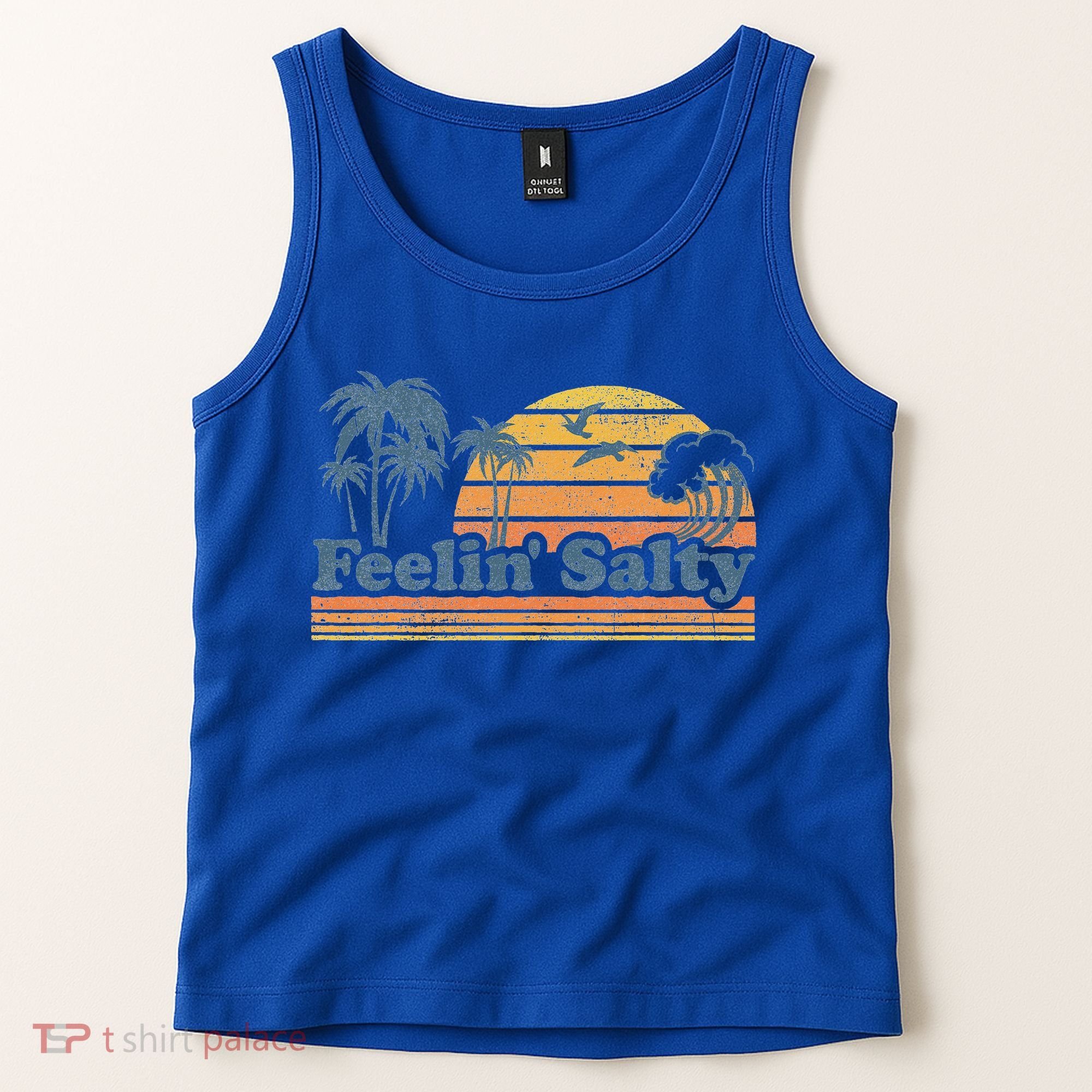 Funny Feelin Salty Beach Summer Vacation Tank Top