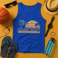 Funny Feelin Salty Beach Summer Vacation Tank Top thumb 4
