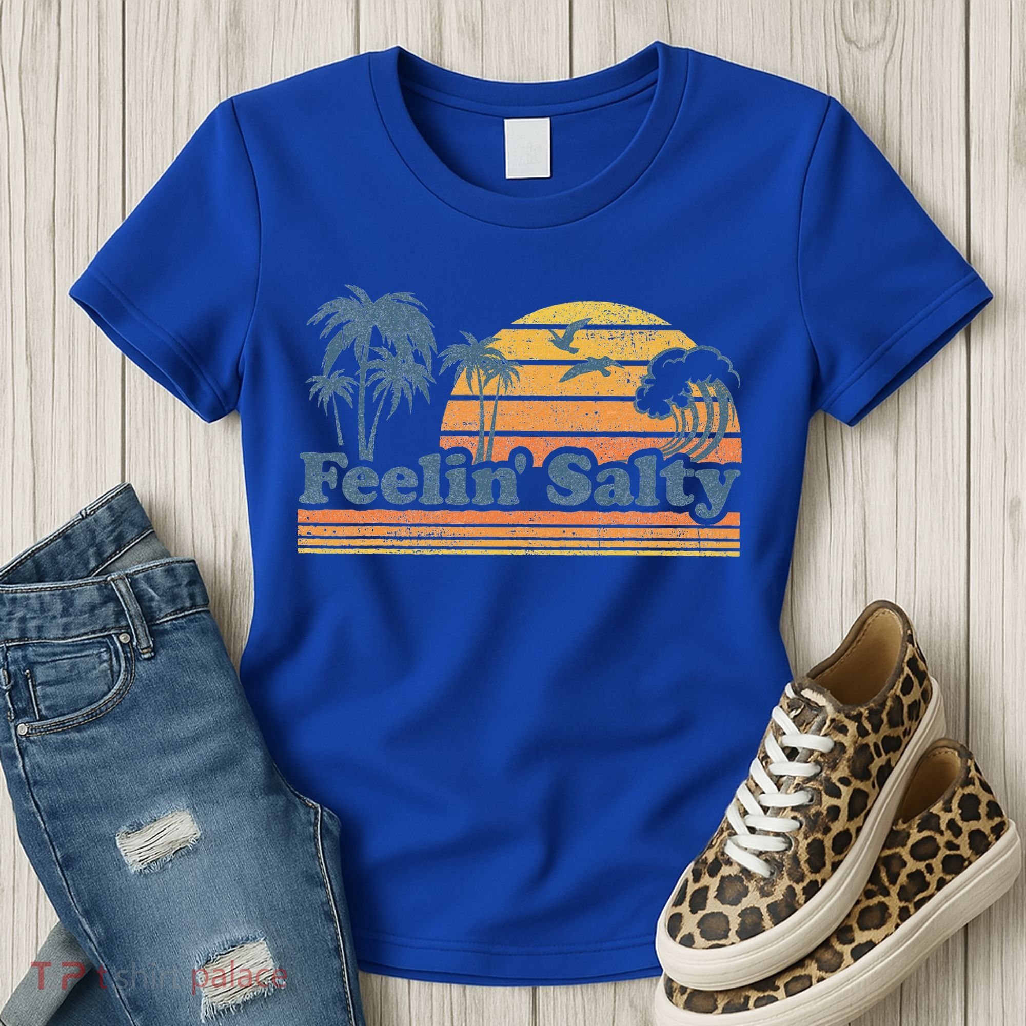 Funny Feelin Salty Beach Summer Vacation Women's T-Shirt