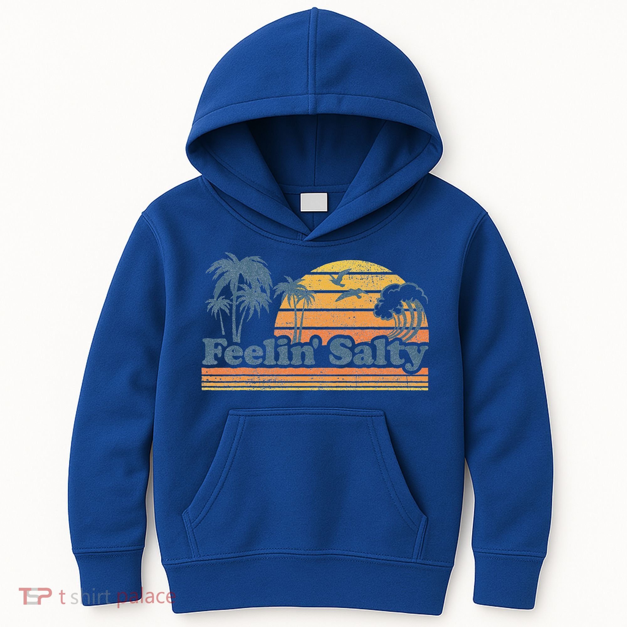 Funny Feelin Salty Beach Summer Vacation Kids Hoodie