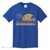 Funny Feelin Salty Beach Summer Vacation Kids T-Shirt thumb 0