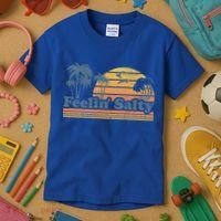 Funny Feelin Salty Beach Summer Vacation Kids T-Shirt thumb 3
