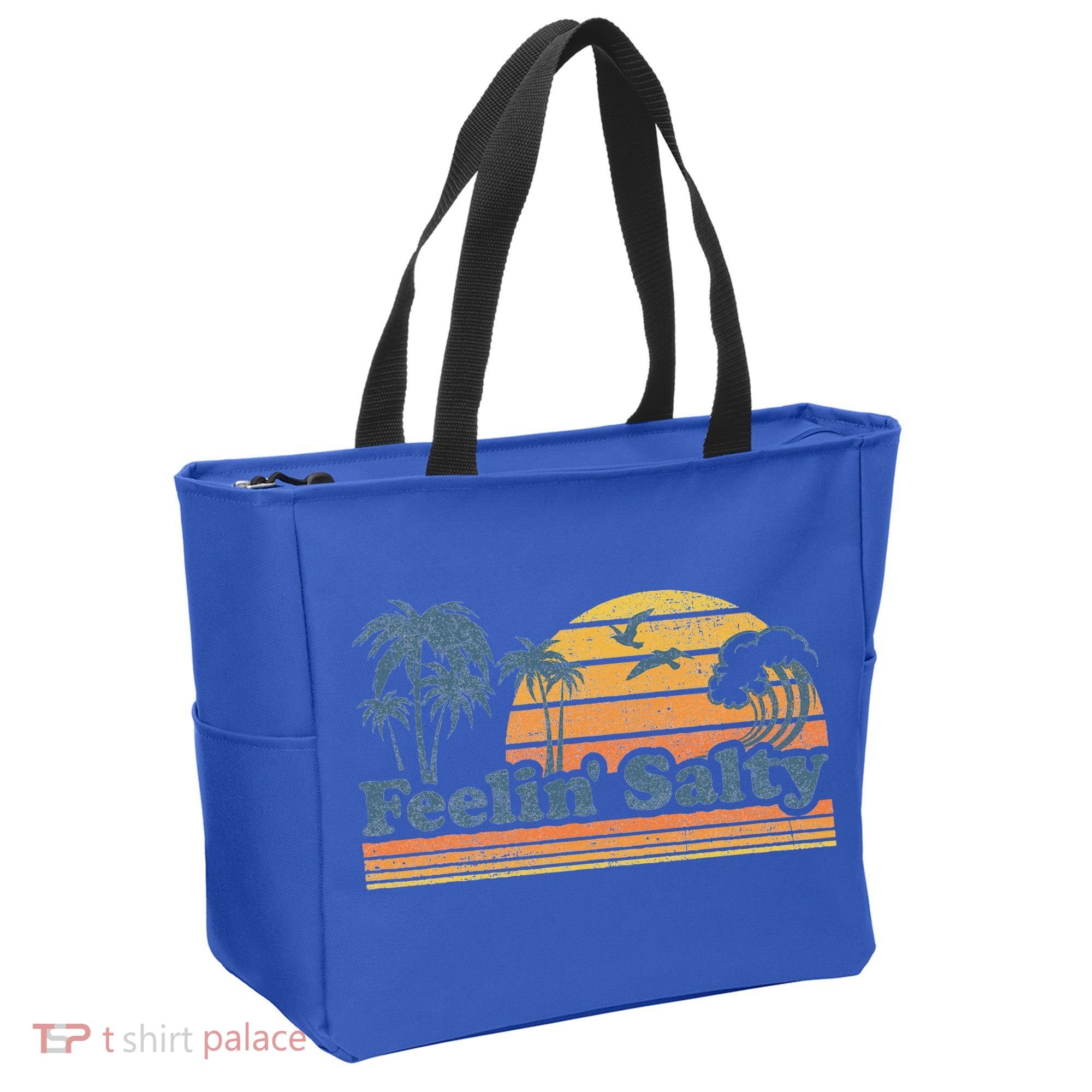 Funny Feelin Salty Beach Summer Vacation Tote Bag